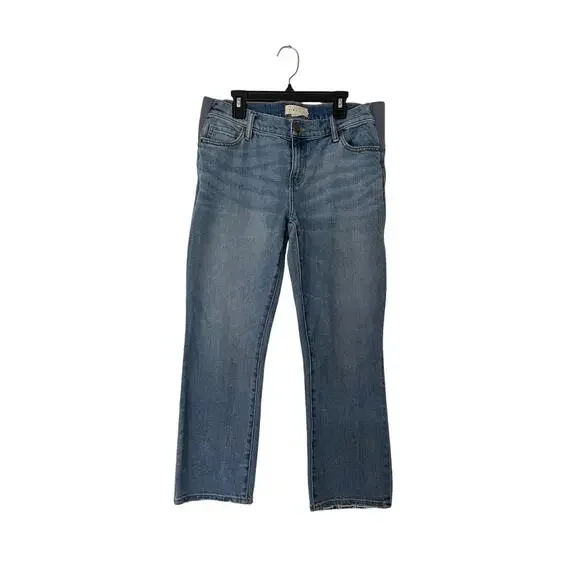 Hatch Cropped Raw Hem Maternity Denim Jeans Size 28 - Picture 4 of 6